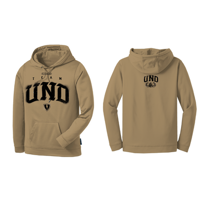 Team UND Drifit Fleece Hoodie