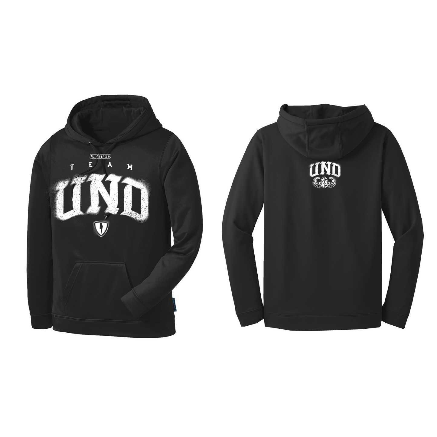 Team UND Drifit Fleece Hoodie